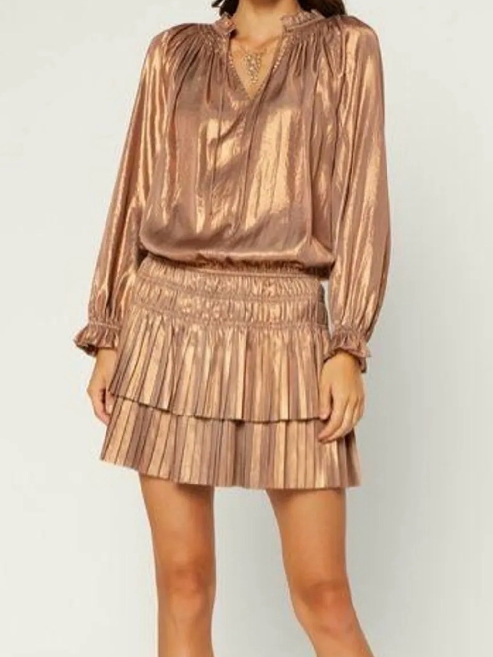 Current Air Laurel Pleated Dress